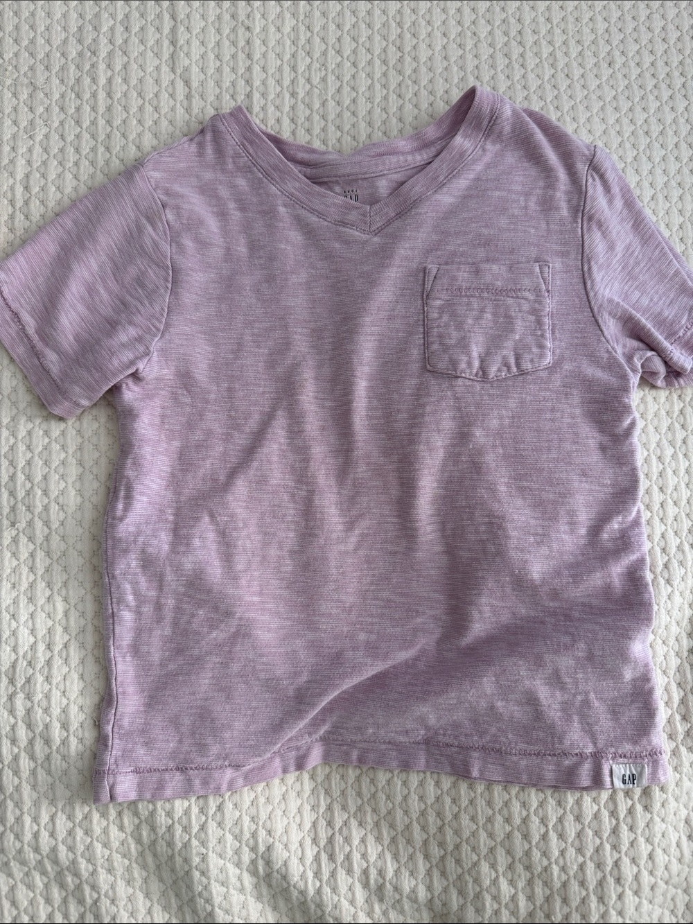 GAP Lilac Short-Sleeve Pocket Tee - Light Purple
